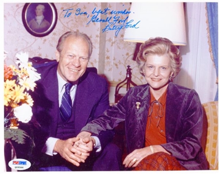 President and First Lady Gerald And Betty Ford Signed 8x10 Photo 